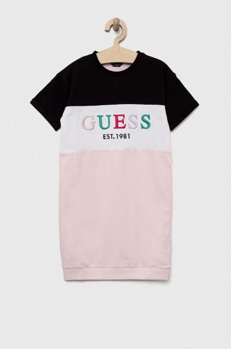 Дитяча сукня Guess колір рожевий mini пряма (3294131)