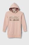Дитяча бавовняна сукня Guess колір рожевий mini пряма (3366605)