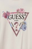 Дитяча бавовняна сукня Guess колір бежевий midi пряма (3581823)