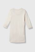 Дитяча бавовняна сукня Guess колір бежевий midi пряма (3581823)