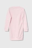 Дитяча бавовняна сукня Guess колір рожевий midi пряма (3363304)
