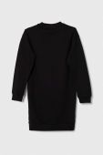 Дитяча бавовняна сукня Guess колір чорний midi пряма (3363310)
