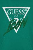 Дитяча бавовняна сукня Guess колір зелений mini пряма (3294150)