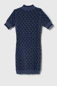 Сукня Guess midi облягаюча колір блакитний (3366632)