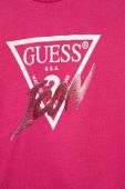 Дитяча бавовняна сукня Guess колір рожевий mini пряма (3299540)