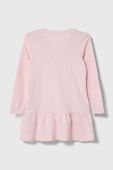 Дитяча бавовняна сукня Guess колір рожевий mini розкльошена (3443376)