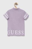 Дитяча бавовняна сукня Guess колір фіолетовий mini пряма (3328396)