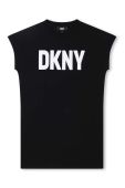 Дитяча сукня Dkny колір чорний mini розкльошена (3425999)