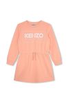 Дитяча сукня Kenzo Kids колір рожевий mini розкльошена