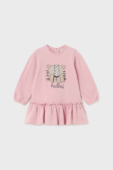 Сукня для немовлят Mayoral колір рожевий mini oversize (3431120)