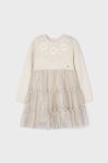 Дитяча сукня Mayoral колір бежевий mini розкльошена (3431319)