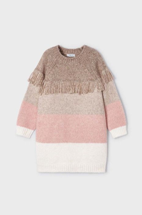 Дитяча сукня Mayoral колір рожевий mini oversize (3431497)