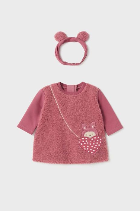 Сукня для немовлят Mayoral Newborn колір рожевий mini oversize