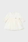 Сукня для немовлят Mayoral Newborn колір бежевий mini розкльошена (3547738)
