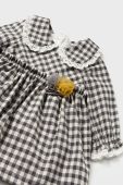 Дитяча бавовняна сукня Mayoral Newborn колір чорний mini розкльошена