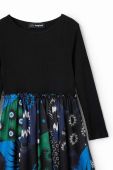 Дитяча сукня Desigual колір чорний mini розкльошена (3578484)