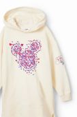 Дитяча бавовняна сукня Desigual x Disney колір білий mini oversize