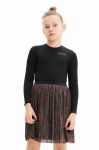 Дитяча сукня Desigual колір чорний mini розкльошена (3490314)