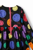 Дитяча бавовняна сукня Desigual колір чорний mini розкльошена (3482776)