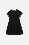 Дитяча бавовняна сукня Coccodrillo колір чорний mini розкльошена