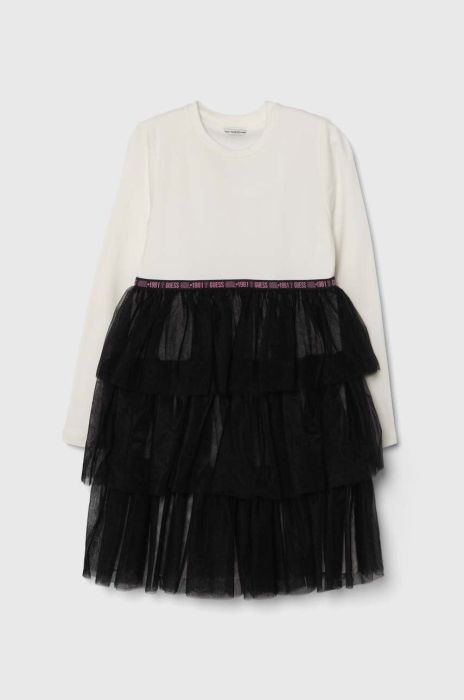 Дитяча сукня Guess колір чорний mini розкльошена (3568526)