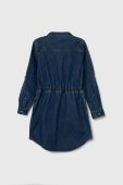Дитяча джинсова сукня Guess mini розкльошена колір блакитний