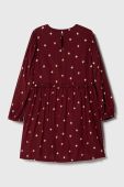 Дитяча сукня Pepe Jeans колір бордовий mini розкльошена (3431937)