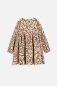 Дитяча бавовняна сукня Coccodrillo колір бежевий mini розкльошена (3648478)
