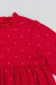 Дитяча бавовняна сукня zippy колір червоний mini розкльошена (3691385)