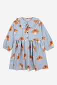 Дитяча бавовняна сукня Bobo Choses mini розкльошена колір блакитний