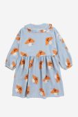 Дитяча бавовняна сукня Bobo Choses mini розкльошена колір блакитний