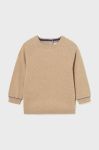 Бавовняний светр для немовлят Mayoral колір бежевий легкий