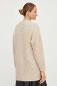 Вовняний кардиган Bruuns Bazaar колір бежевий