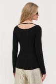 Светр з домішкою шовку Guess колір чорний легкий (3313495)
