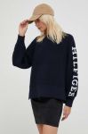 Бавовняний светр Tommy Hilfiger колір синій теплий (3316789)