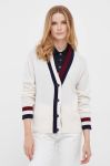Вовняний кардиган Tommy Hilfiger колір бежевий легкий (3316832)