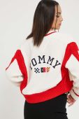 Светр Tommy Jeans жіночий колір бежевий теплий