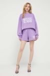 Бавовняна кофта Rotate жіноча колір фіолетовий з аплікацією
