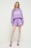 Бавовняна кофта Rotate жіноча колір фіолетовий з аплікацією