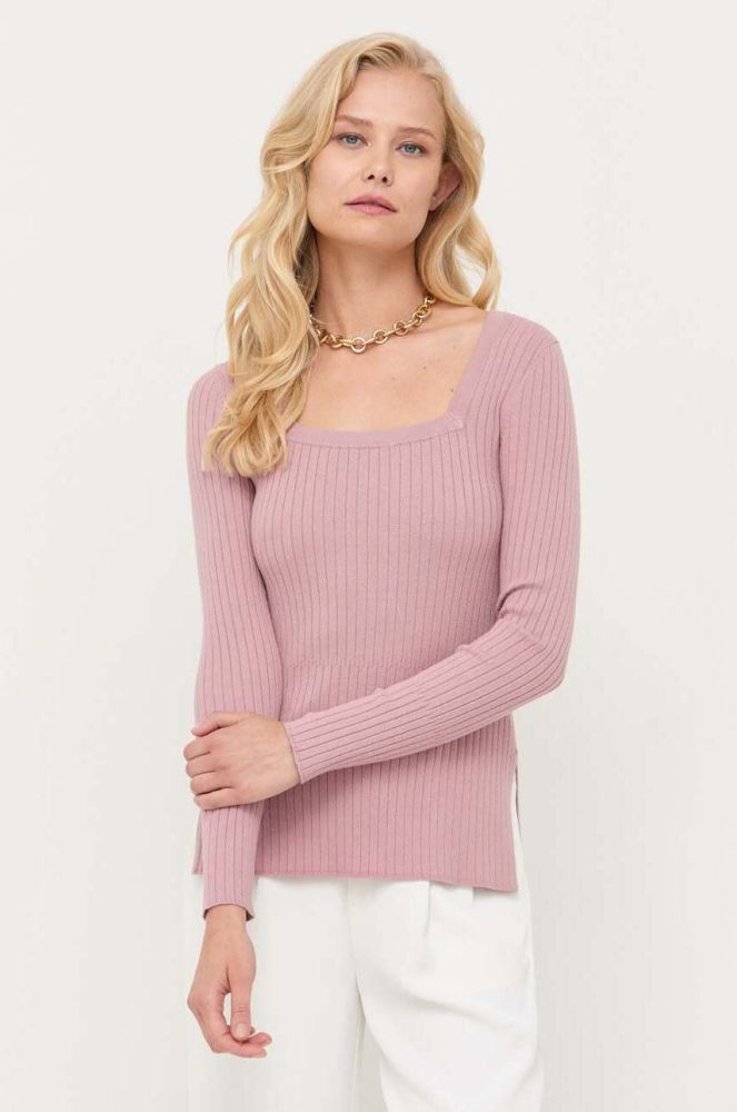 Светр Max Mara Leisure жіночий колір рожевий легкий (3410871)