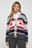 Вовняний кардиган Weekend Max Mara теплий колір барвистий (3614966)