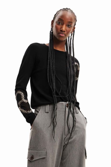 Светр Desigual жіночий колір чорний (3564774)