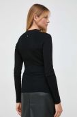Светр Guess жіночий колір чорний легкий півгольф (3615086)