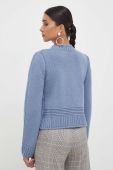 Вовняний светр Luisa Spagnoli жіночий теплий колір блакитний