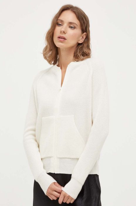 Кардиган з домішкою вовни Max Mara Leisure колір бежевий легкий