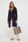 Вовняний кардиган Max Mara Leisure колір синій легкий