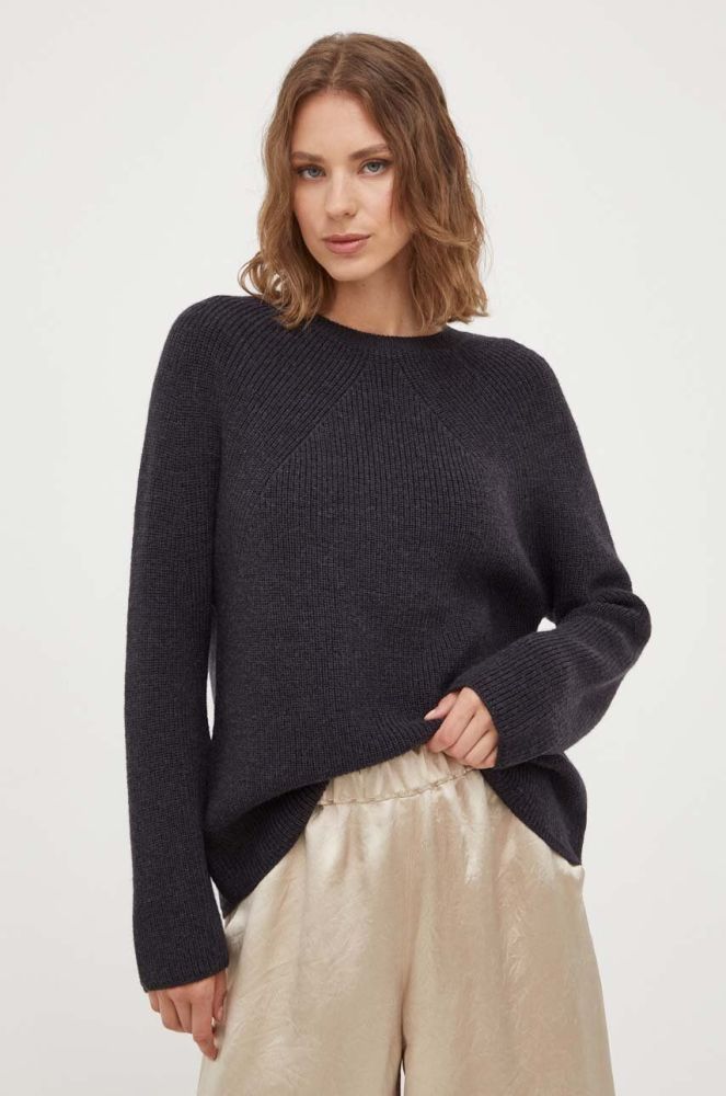 Вовняний светр Max Mara Leisure жіночий колір сірий легкий (3431987)