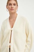 Бавовняний кардиган R?sum? колір бежевий
