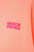 Кофта American Vintage жіноча колір помаранчевий з принтом