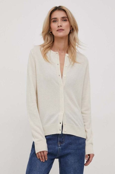 Светр з кашеміру United Colors of Benetton колір бежевий легкий (3626216)